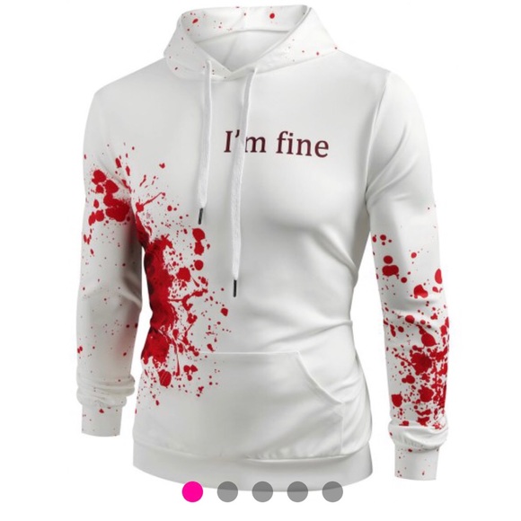 im fine halloween hoodie